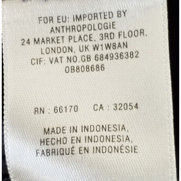 Ett:twa Anthropologie Women’s Pants Cropped Pockets Wide Leg Pull On Size XS - Picture 8 of 8